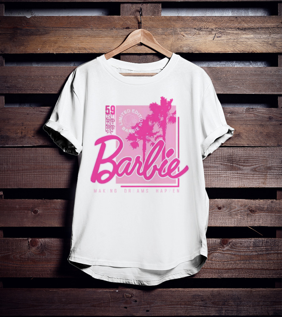 Barbie 59 Making Dreams Happen Palm Trees T-Shirt