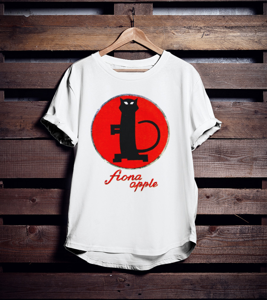 Fiona Apple Black Cat Red Circle Bootleg T-Shirt