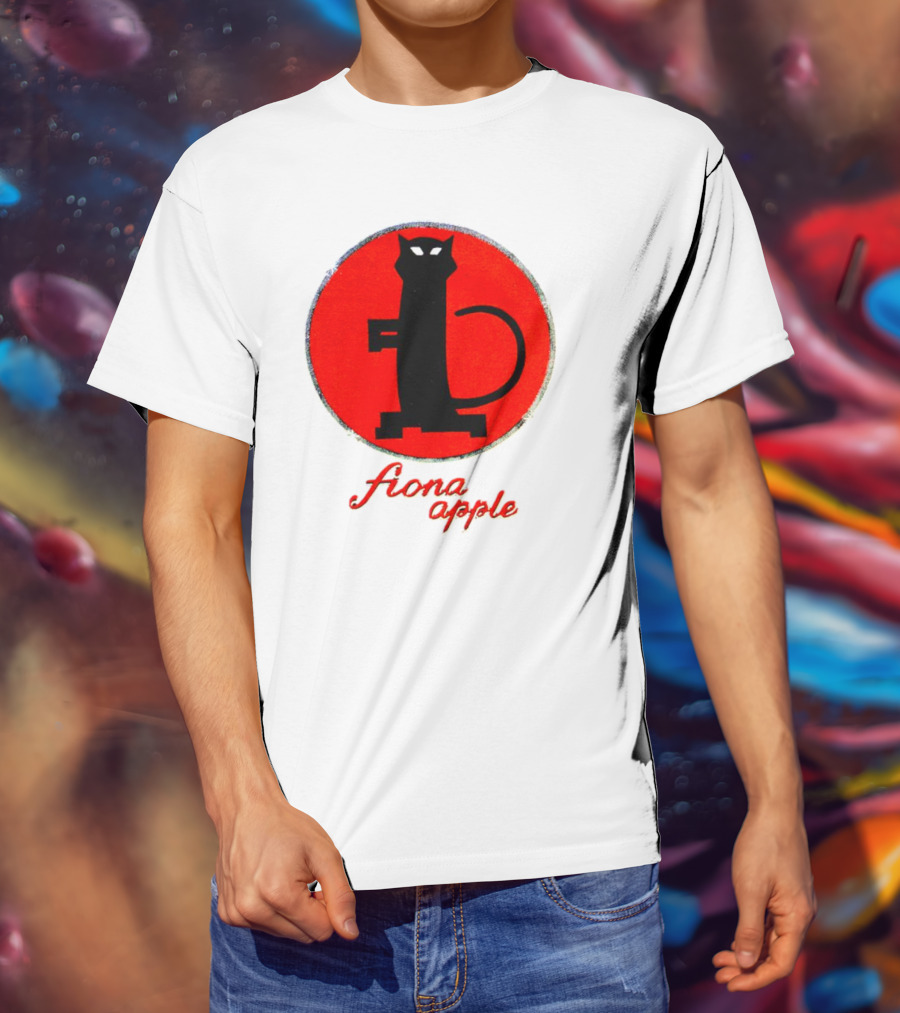 Fiona Apple Black Cat Red Circle Bootleg T-Shirt