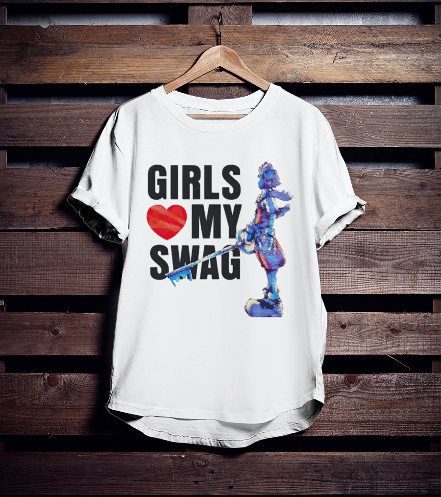 Girls Love My Swag Kingdom Hearts Keyblade Character T-Shirt