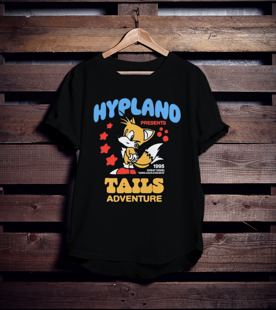 Hypland Presents 1995 Tails Adventure Cheat Code ADEG-AA2A-51A6-6D13 T-Shirt
