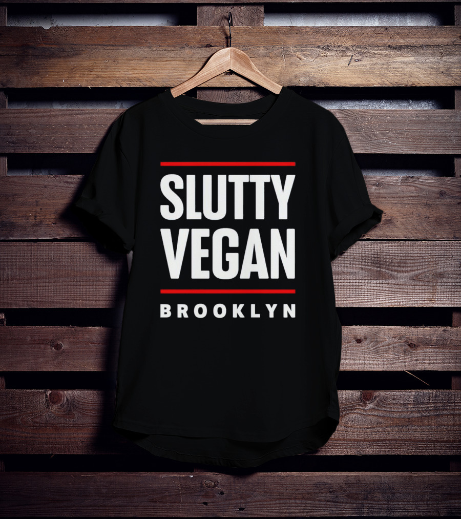 Slutty Vegan Brooklyn Restaurant Logo Style T-Shirt