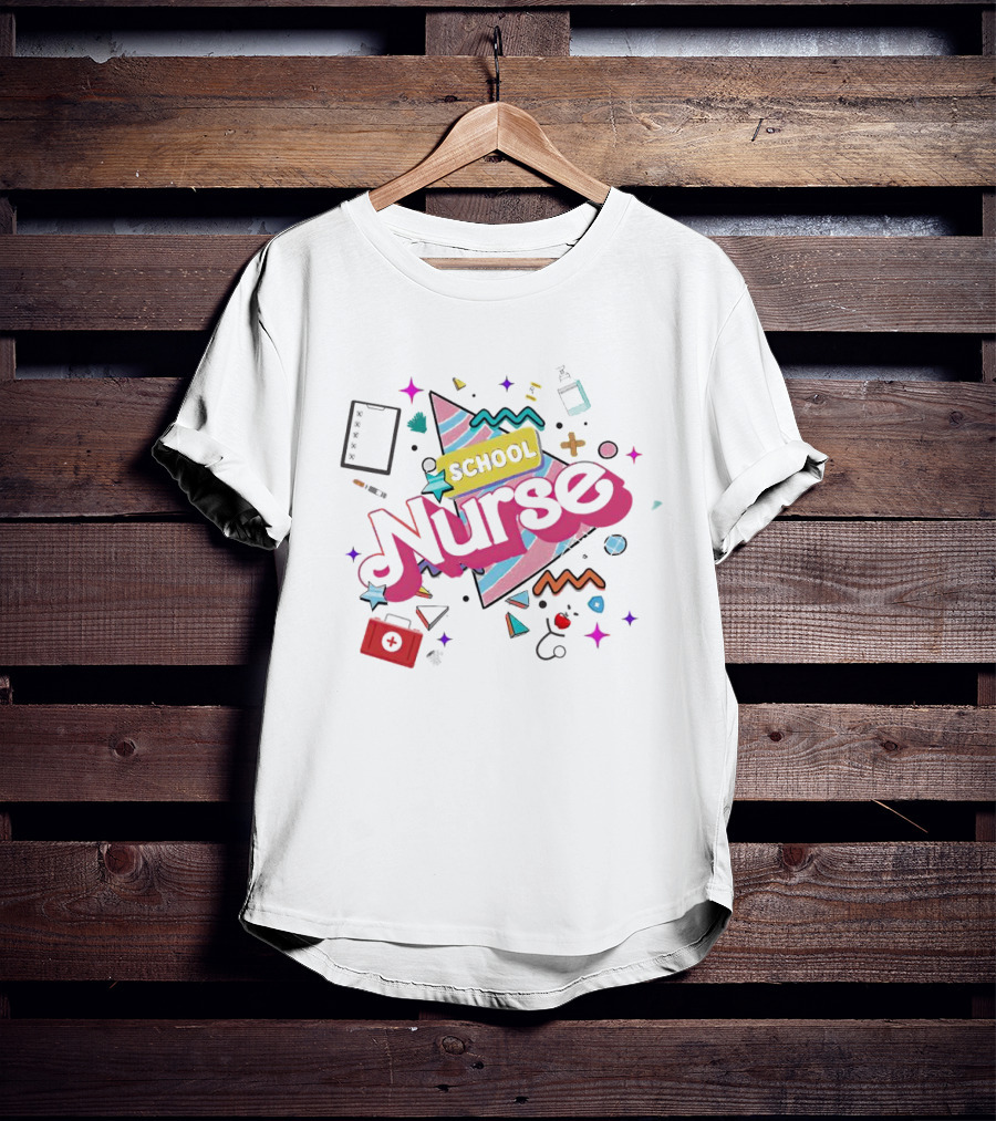 Barbie School Nurse Retro Fun Elements T-Shirt