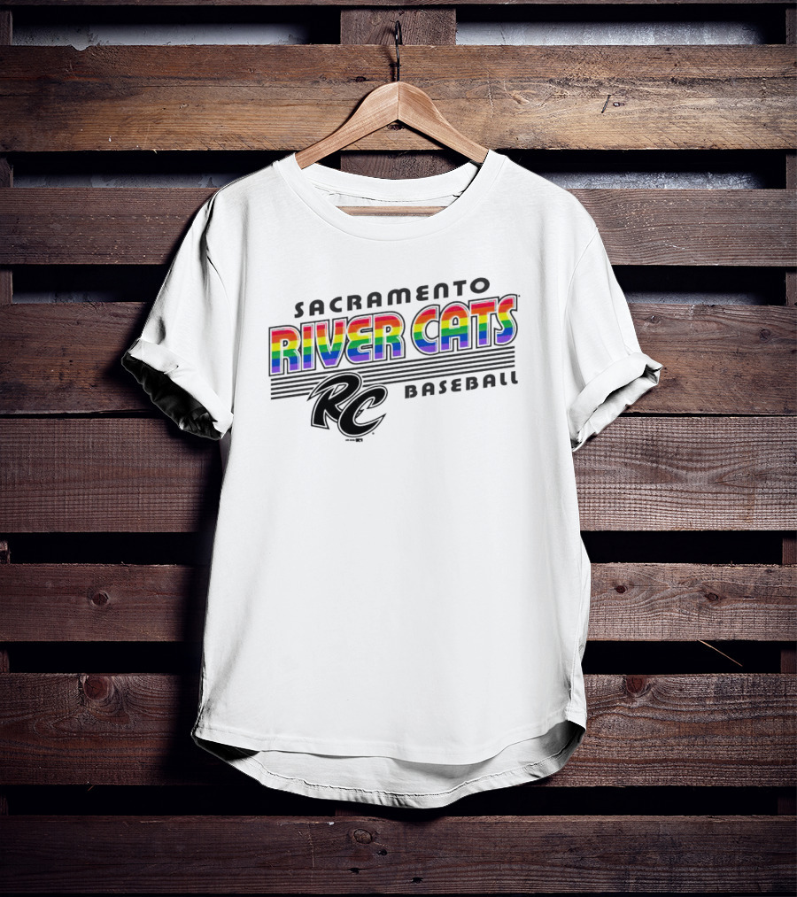 Sacramento River Cats Baseball Rainbow Pride RC T-Shirt