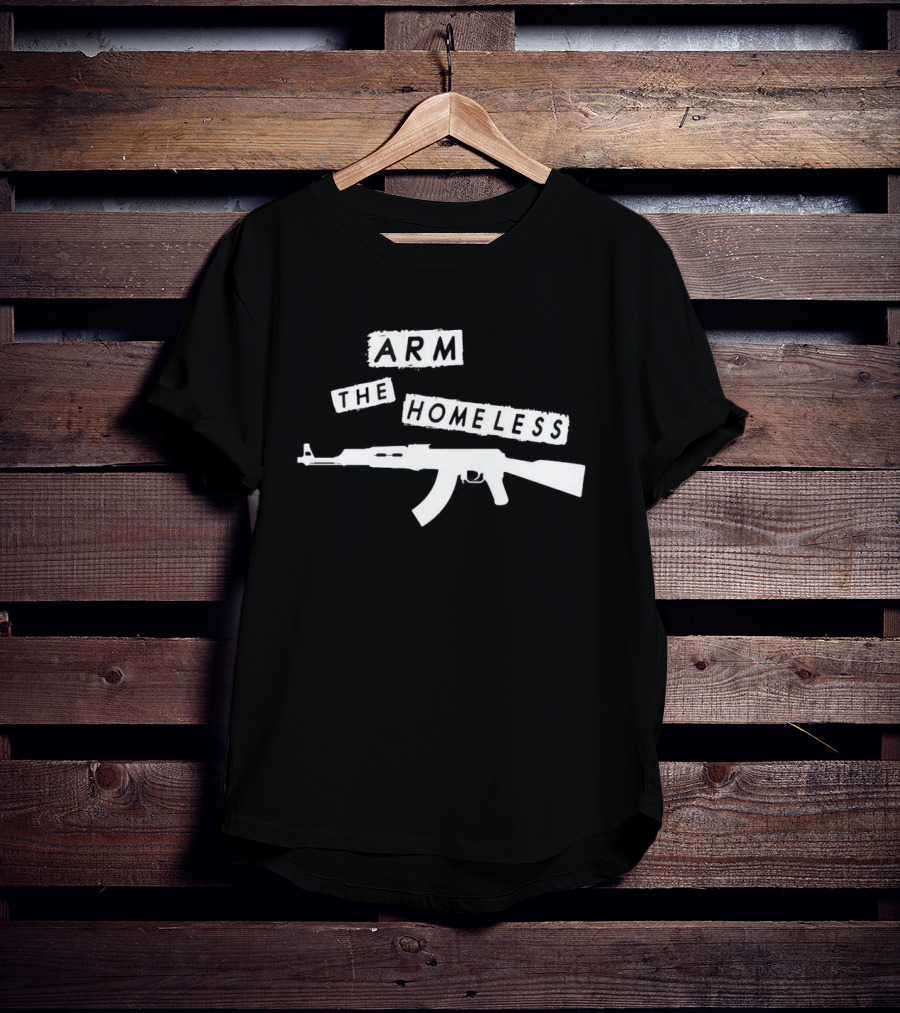 Leon Trotsky Arm The Homeless AK-47 T-Shirt