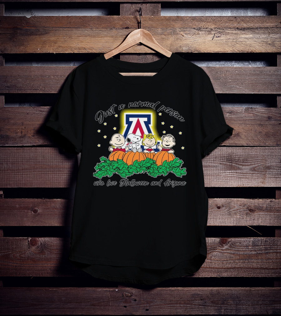 Just A Normal Person Who Loves Halloween Arizona Peanuts Characters T-Shirt