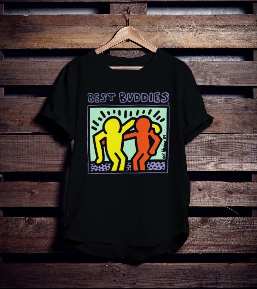 Keith Haring Best Buddies Dancing Figures T-Shirt