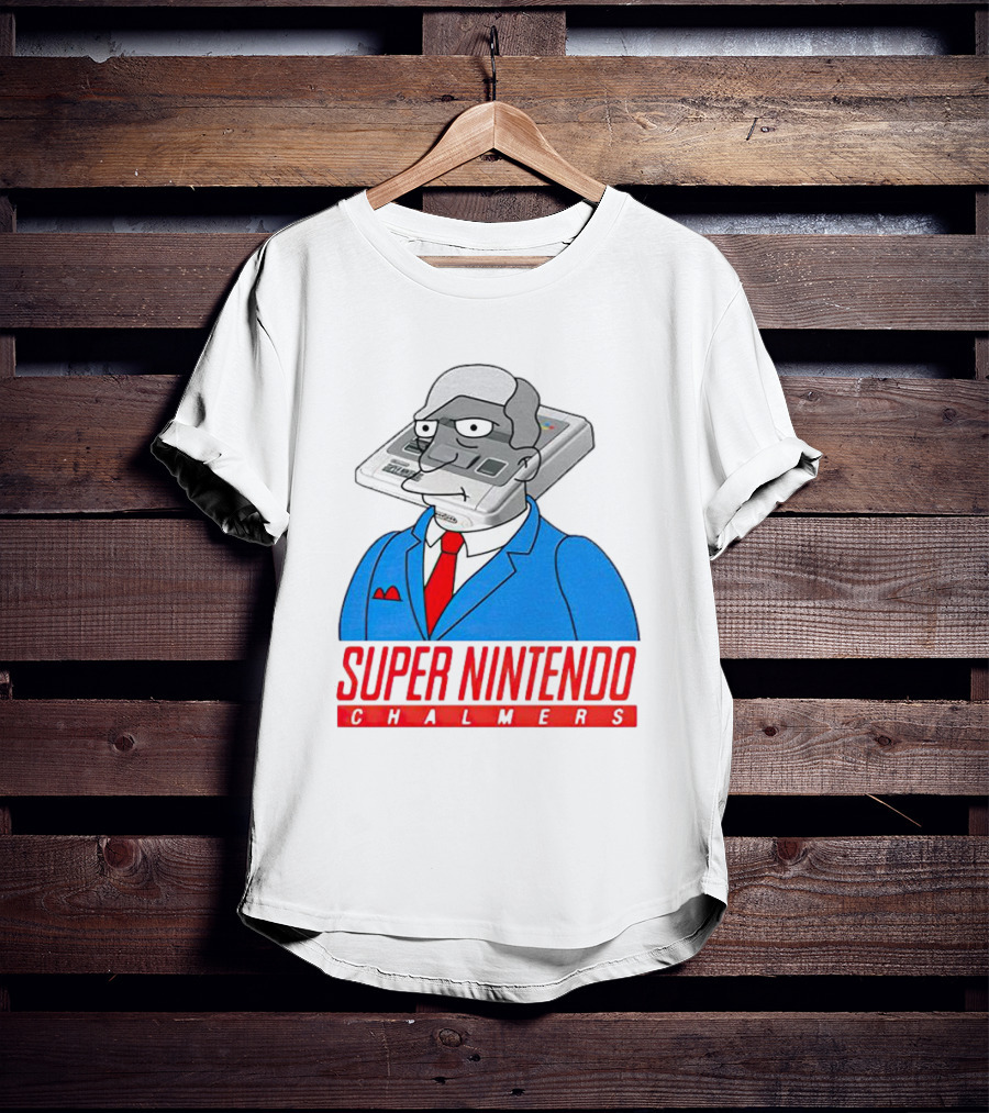 Bart Simpson Super Nintendo Chalmers Iconic Mashup T-Shirt
