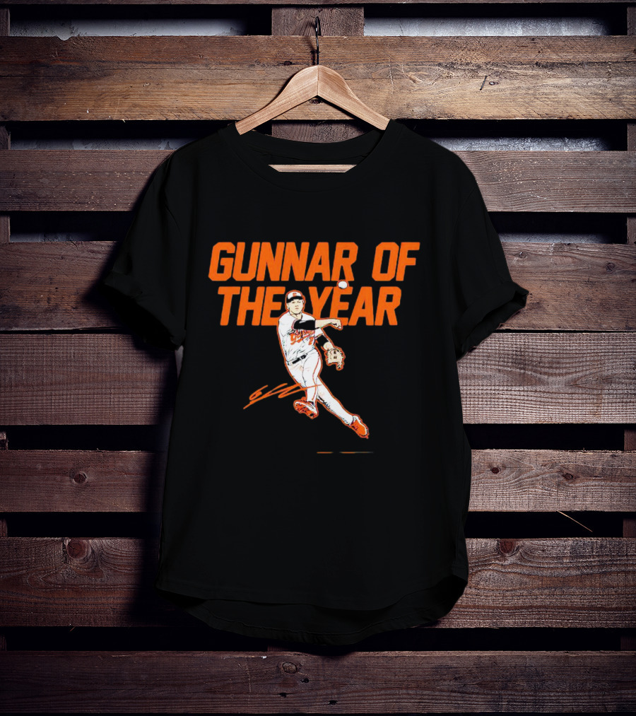 Gunnar Henderson Gunnar Of The Year Signature Baseball Player T-Shirt