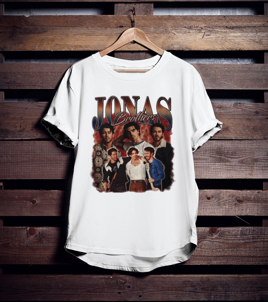 Jonas Brothers Vintage Collage Style Retro Photography T-Shirt