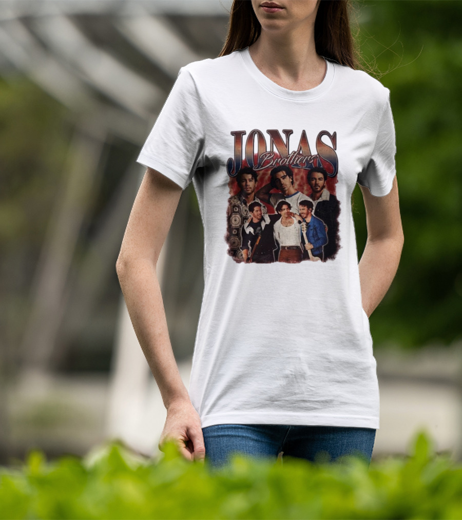 Jonas Brothers Vintage Collage Style Retro Photography T-Shirt