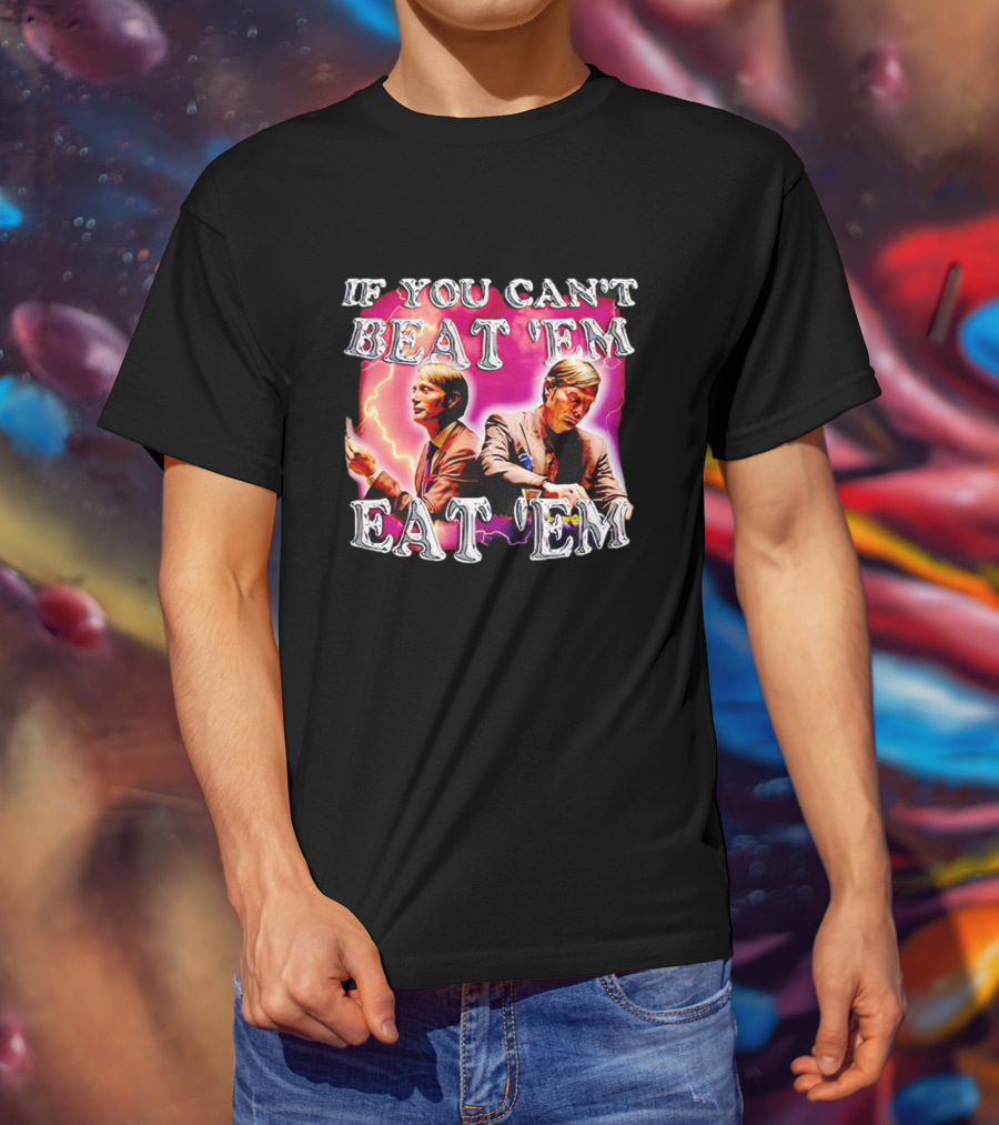 If You Can't Beat 'Em Eat 'Em Mads Mikkelsen Lightning T-Shirt