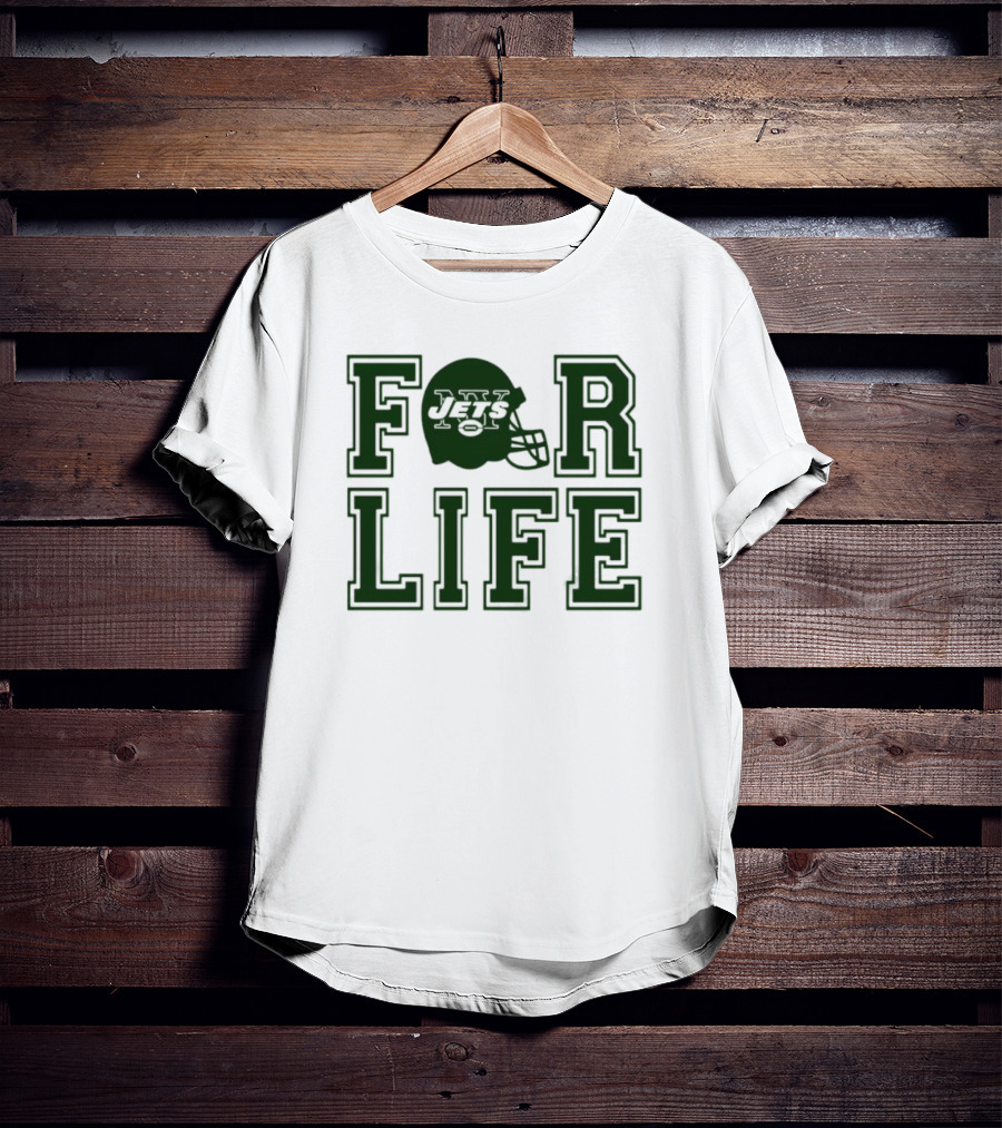 New York Jets Helmet For Life T-Shirt