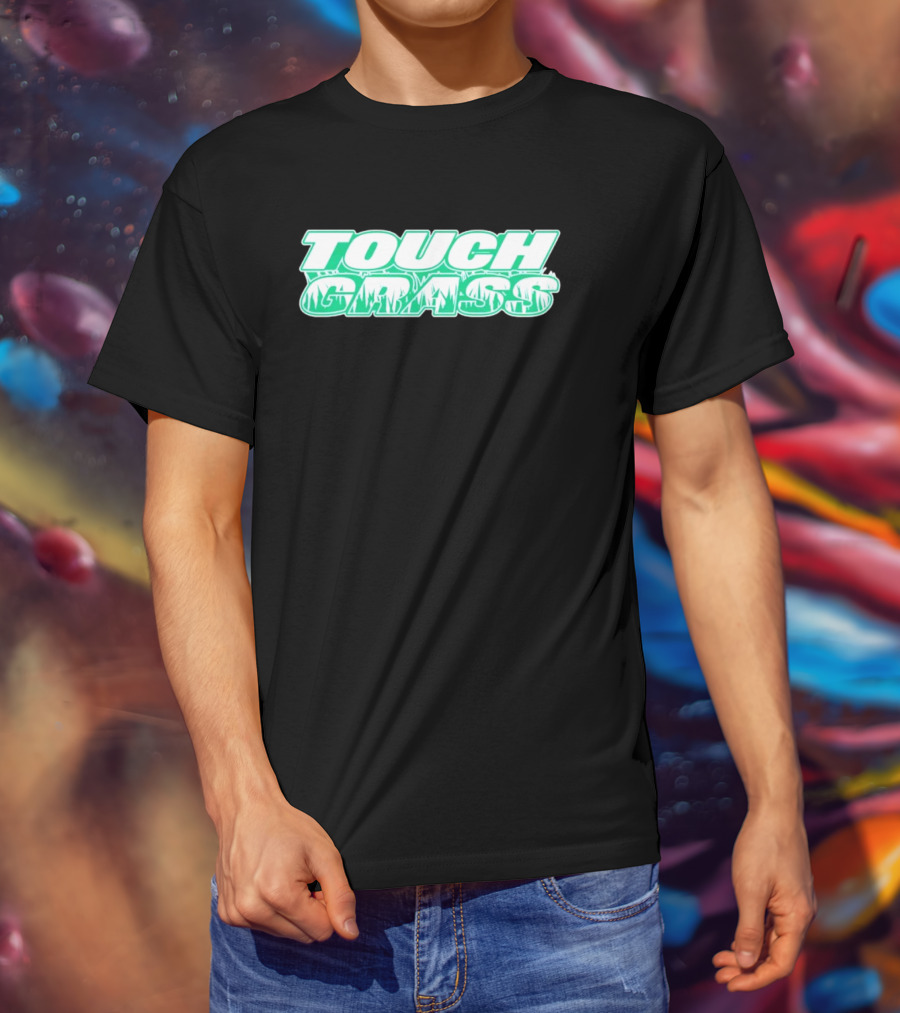 TOUCH GRASS Green Nature Aesthetic T-Shirt