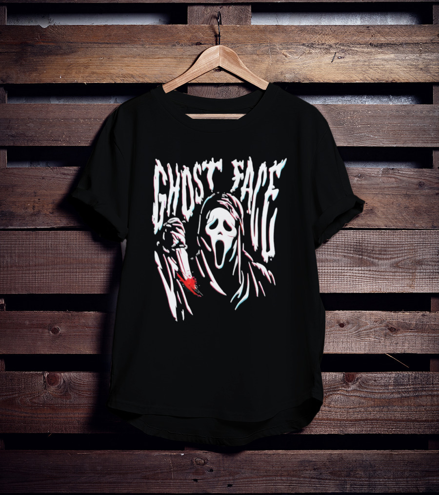 Ghost Face Bloody Knife Scream T-Shirt
