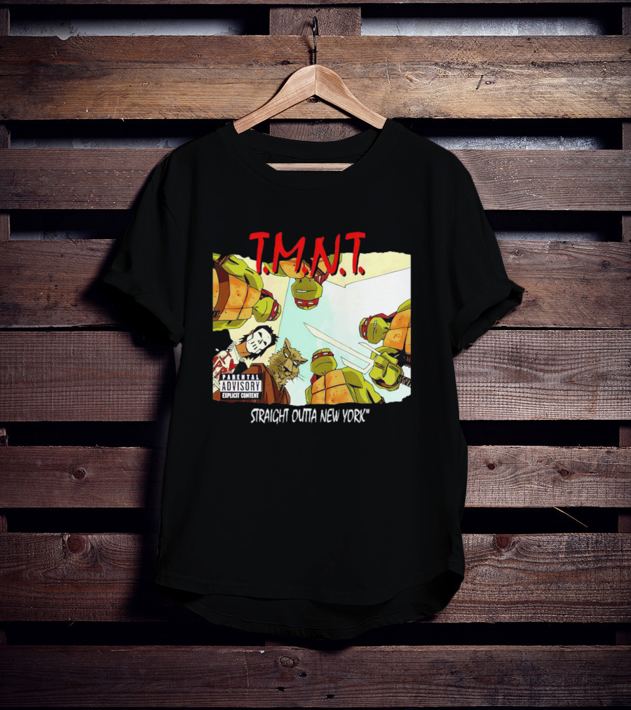TMNT Parental Advisory Explicit Content Straight Outta New York T-Shirt