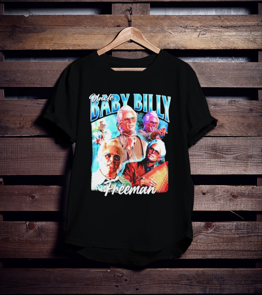 Uncle Baby Billy Freeman Vintage Retro Style Multicolor Collage T-Shirt
