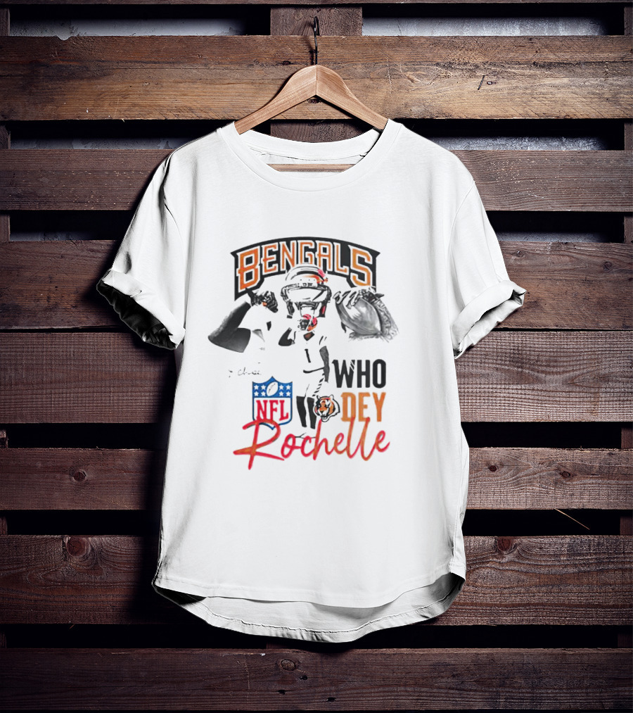 Rochelle Bengals Who Dey NFL T-Shirt