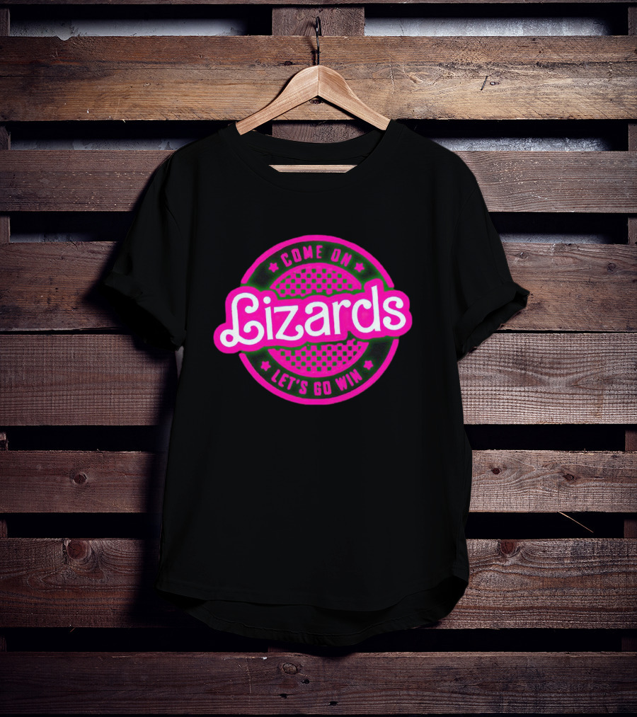 Come On Lizards Let's Go Win Retro Pop Aesthetic T-Shirt