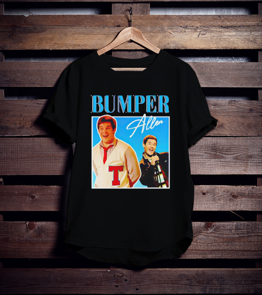 Bumper Allen Collage With Red T Sweater And Microphone T-Shirt
