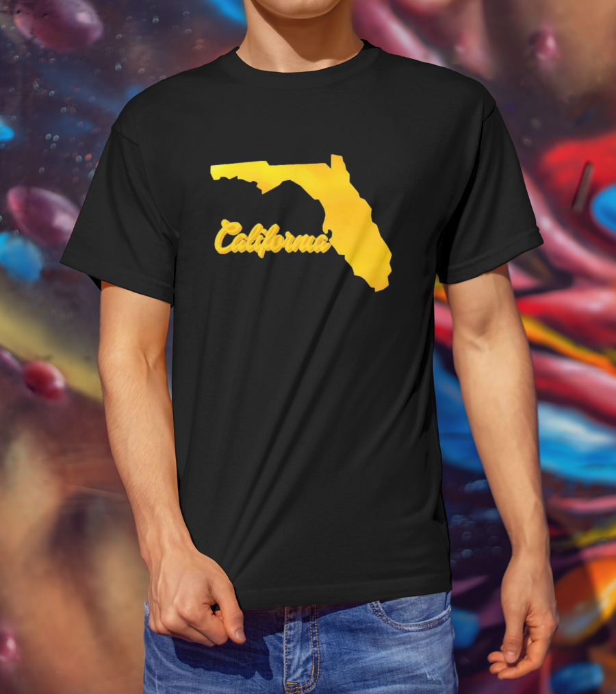 California Florida Map Playful Twist T-Shirt