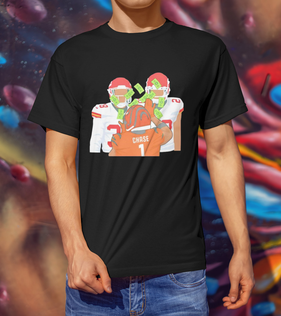 Chase Ja’marr Money Chiefs Bengals Football Showdown T-Shirt