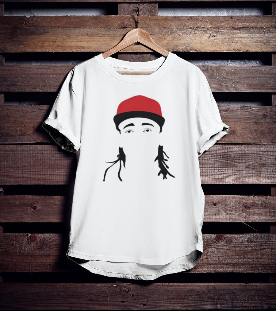 Elly Cartoon Chain Red Cap T-Shirt