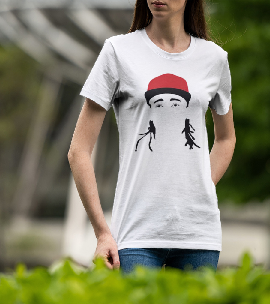 Elly Cartoon Chain Red Cap T-Shirt