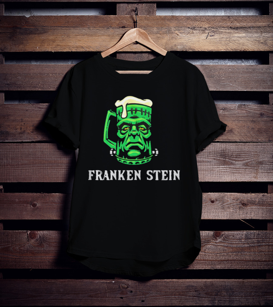 Franken Stein Beer Mug Monsters Halloween T-Shirt