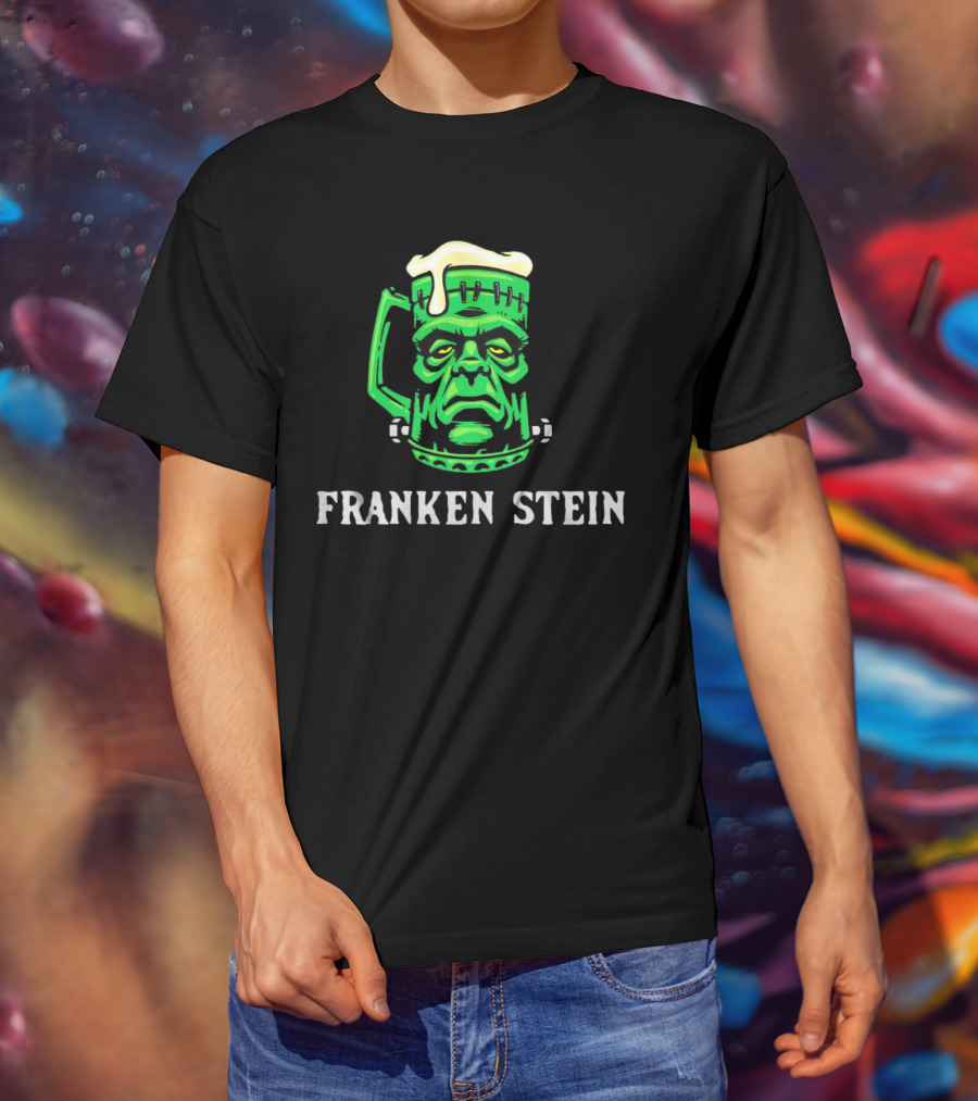 Franken Stein Beer Mug Monsters Halloween T-Shirt