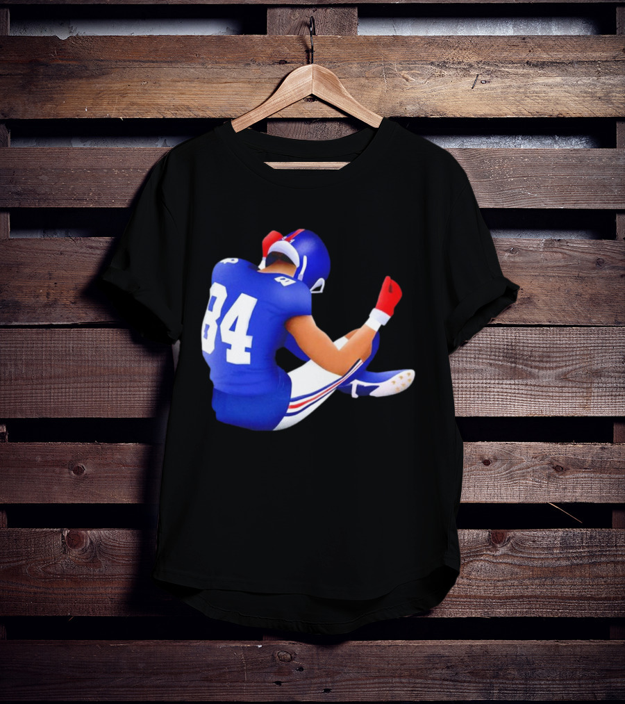 Jomboymedia Route Runner 84 Football Player Sitting T-Shirt