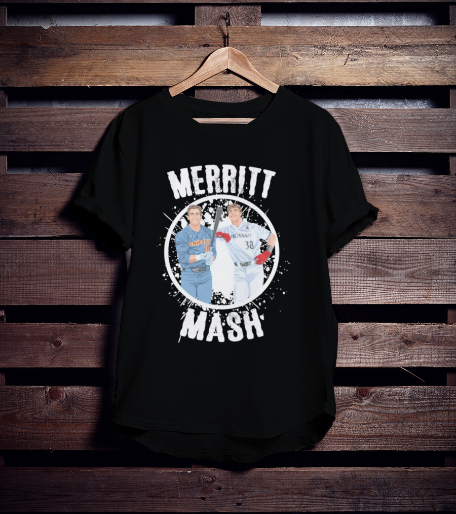 Merritt Mash Tennessee Cincinnati Baseball Duo T-Shirt