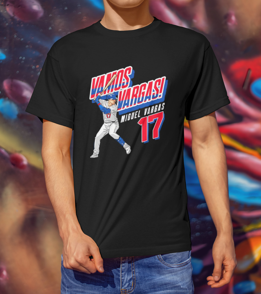 Vamos Vargas Miguel Vargas #17 Baseball Player Iconic T-Shirt