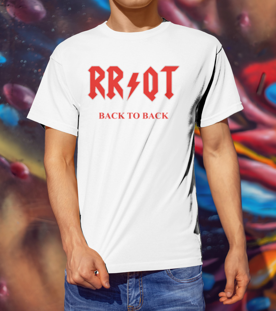 RR QT Back To Back ACDC Style Font T-Shirt