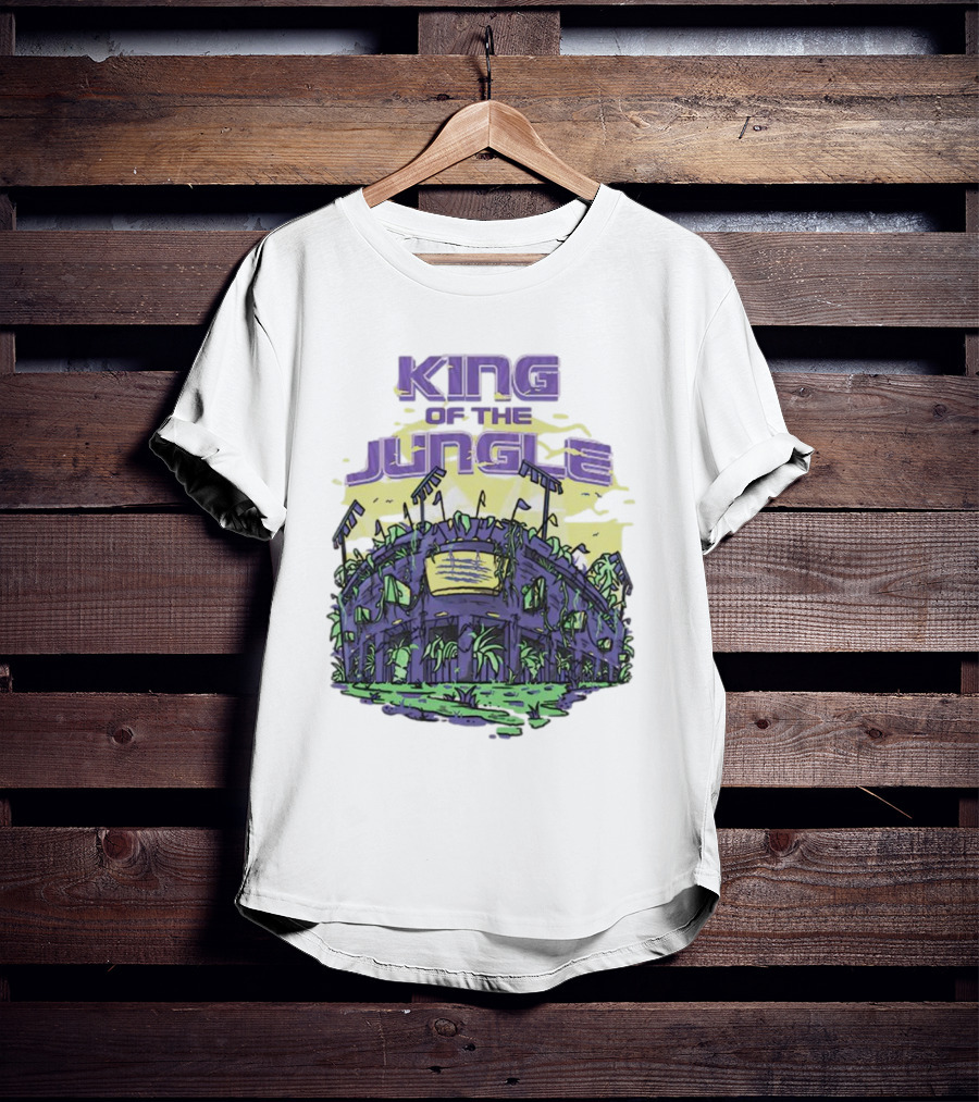 Los Angeles Lakers King Of The Jungle Stadium Scene T-Shirt