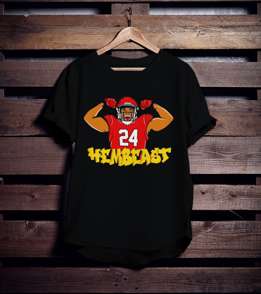 Maryland Roman Hemby Hembeast 24 Football Player T-Shirt