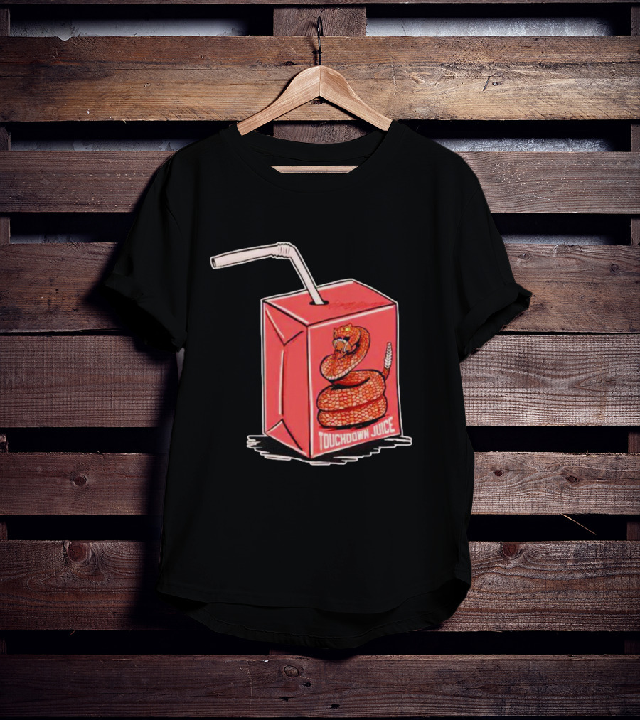 Touchdown Juice Snake Box With Red Juice Carton And Straw T-Shirt
