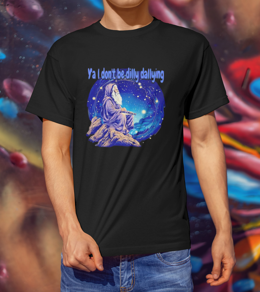 Wizard Ya I Don't Be Dilly Dallying Celestial Scene T-Shirt