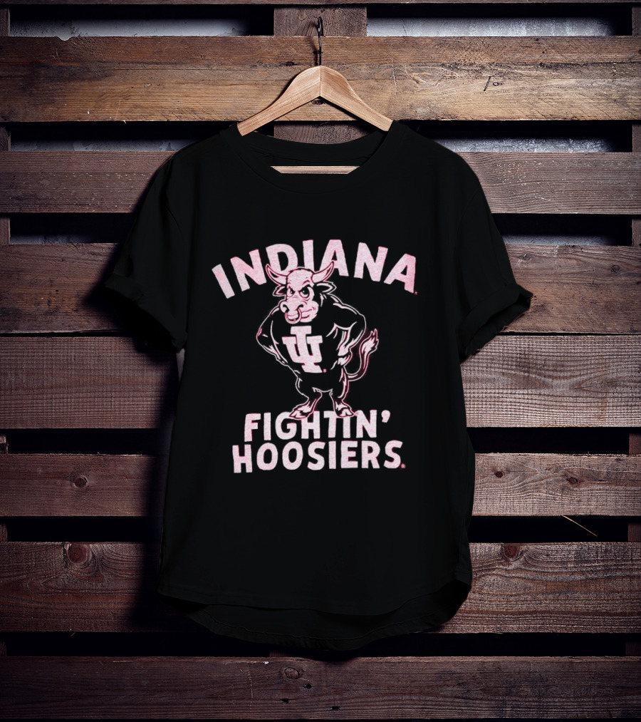 Indiana Fightin’ Hoosiers Bull Mascot IU T-Shirt