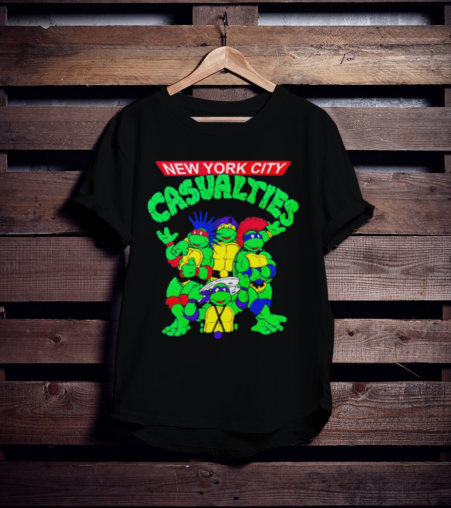 New York City The Casualties Ninja Turtles Crossover T-Shirt