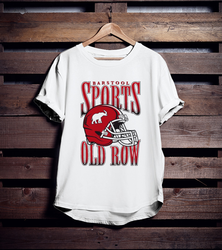 Old Row Elephant Football Helmet T-Shirt