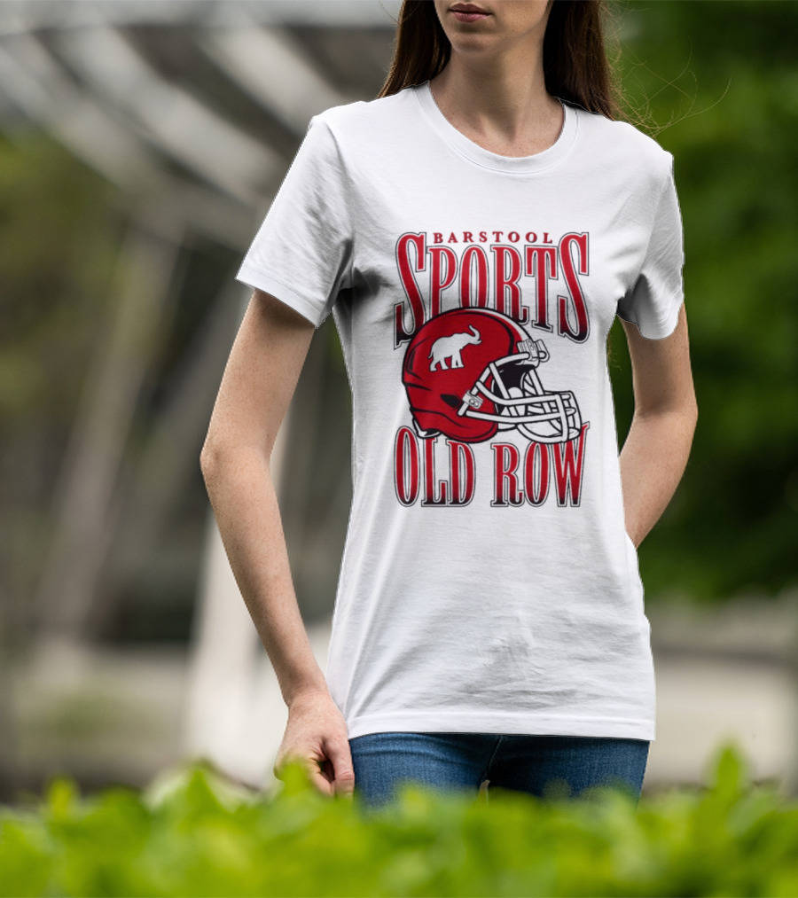 Old Row Elephant Football Helmet T-Shirt