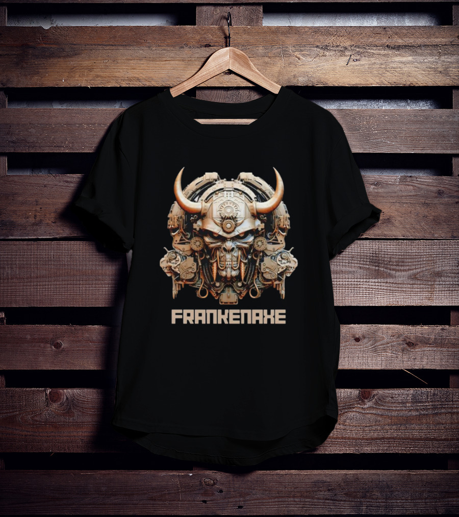 FRANKENAXE Skull Metal Machinery T-Shirt