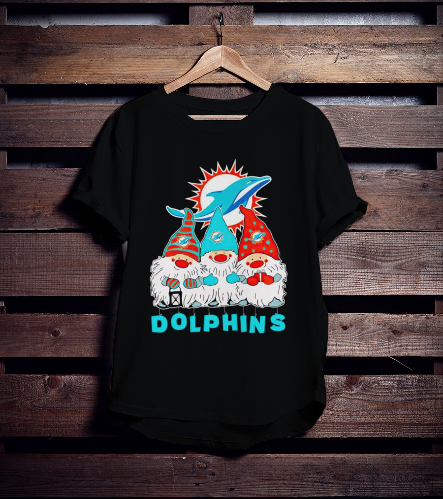 Miami Dolphins Gnomes Football Team Fan T-Shirt