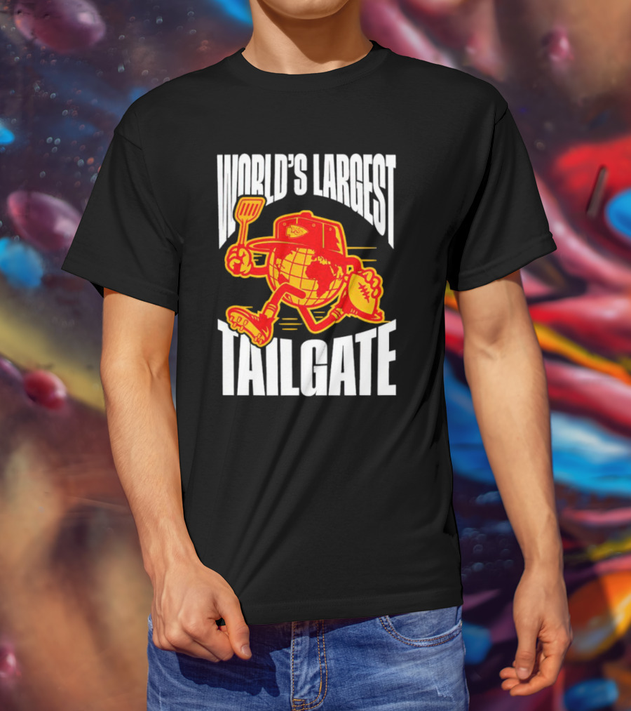 Kansas City Chiefs World's Largest Tailgate Football Grilling T-Shirt