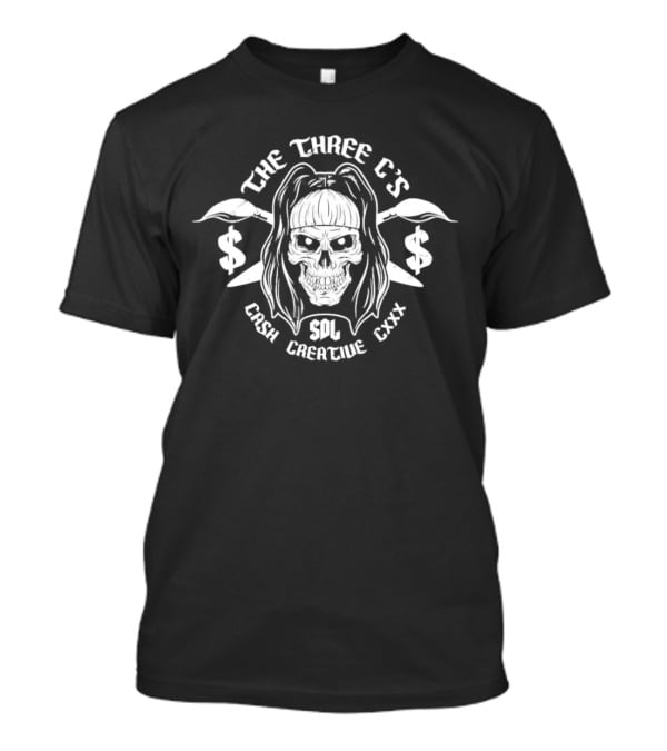 The Three C's Cash Creative Persia Pirotta Skull Design SDL CXXX T-Shirt
