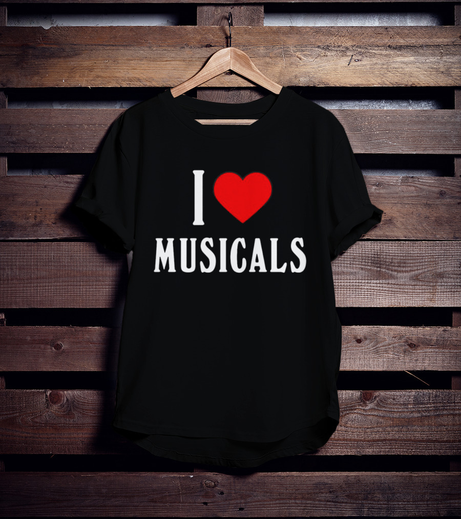 I Heart Musicals Red Love T-Shirt