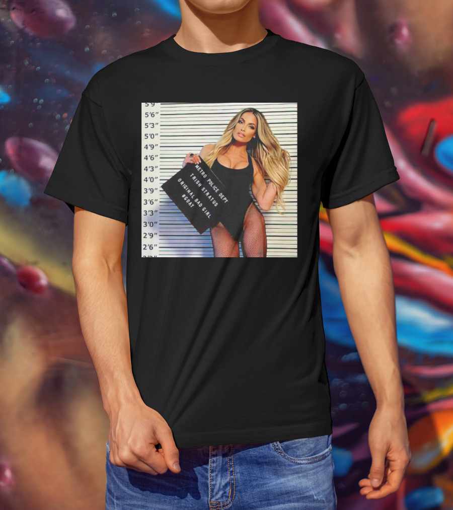 Trish Stratus Metro Police Dept Original Bad Girl GOAT T-Shirt