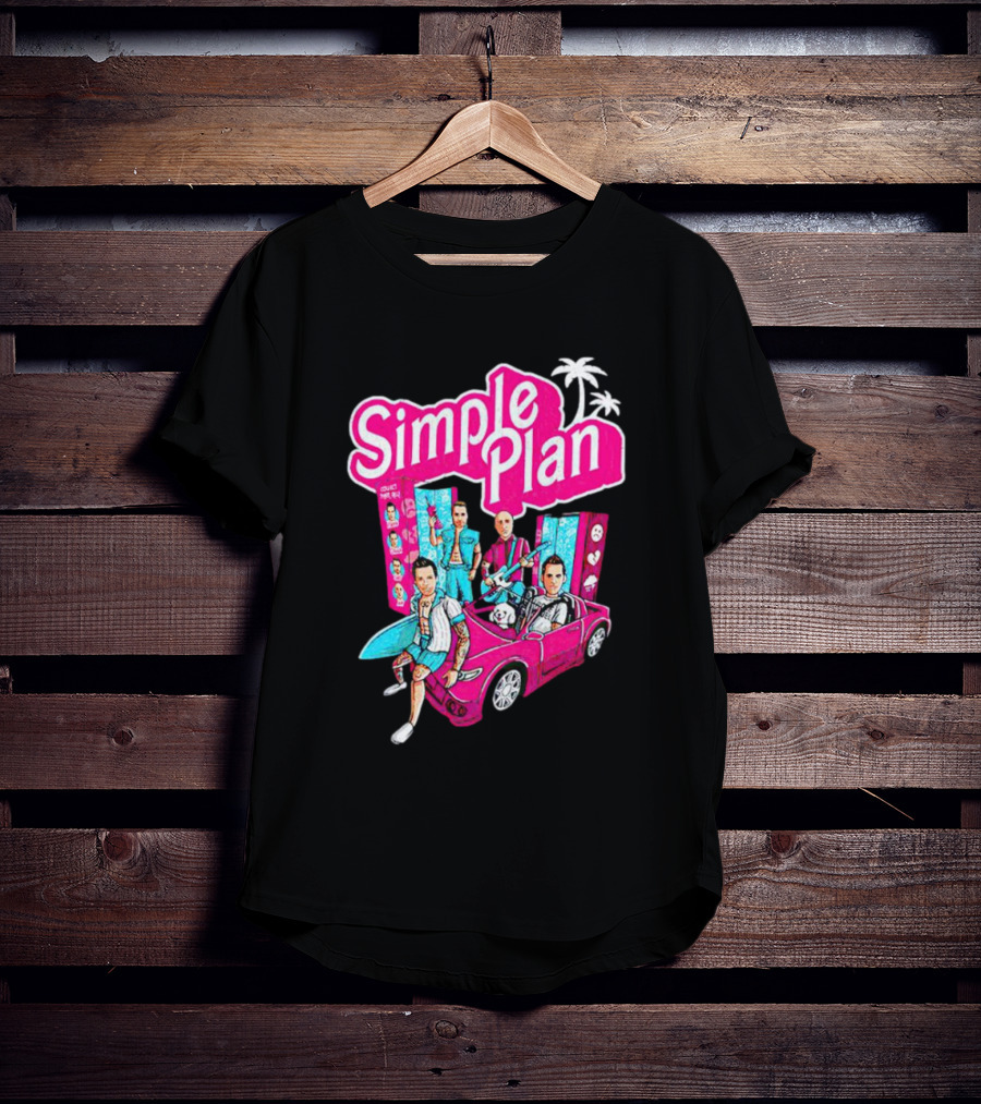 Simple Plan Barbie Dolls And Car Ocean Drive T-Shirt