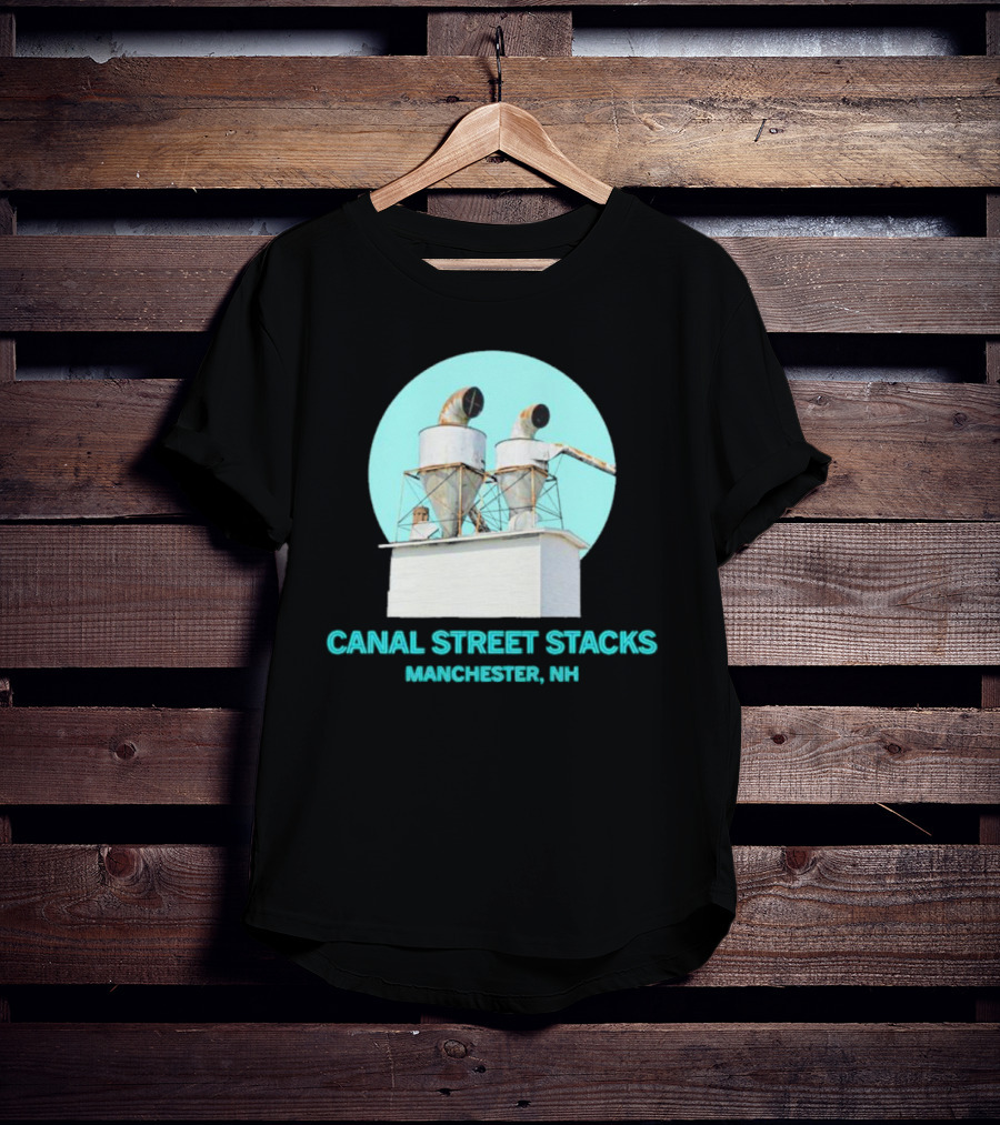 CANAL STREET STACKS MANCHESTER NH Ventilation Towers T-Shirt